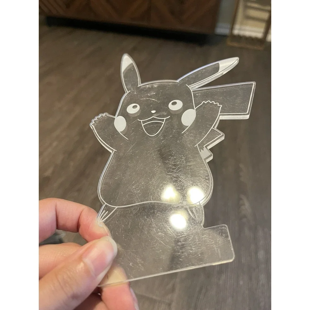 Pokemon Acrylic LED‎ Nightlight Pikachu Charmander Squirtle